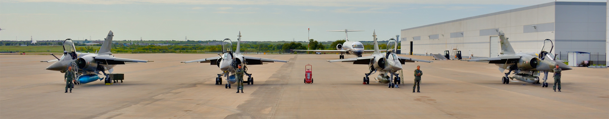 Planes parked at a airport